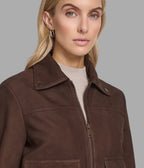 Lunetta Leather Trucker Jacket