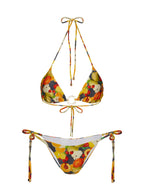 Women's Nevaeh Triangle Bikini Top Fruit Multi — Swimwear