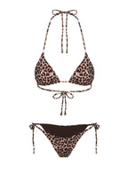 Women's Glora Tie Side Bikini Bottom Leopard — Swimwear