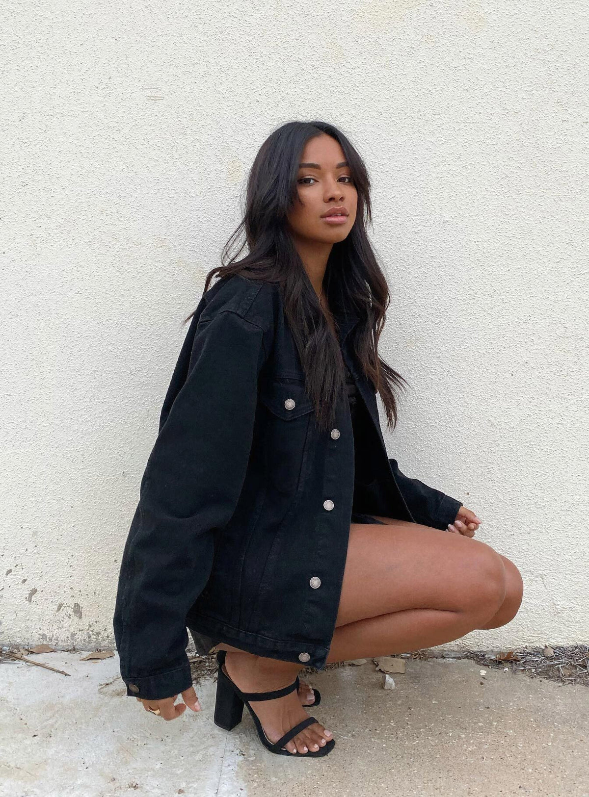 Women's Phoenix Denim Jacket Black