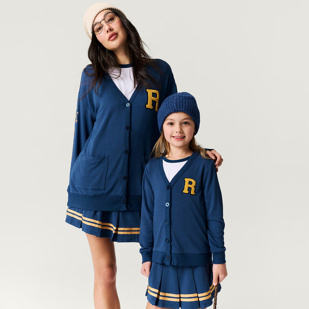 Ravenclaw Varsity League Women's French Terry Varsity Cardigan — Sweater