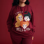 Disney Sanderson Sisters Women's Fleece Graphic Sweatshirt Jogger Set — Pants