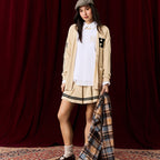 Hufflepuff Varsity League Women's French Terry Varsity Cardigan — Sweater