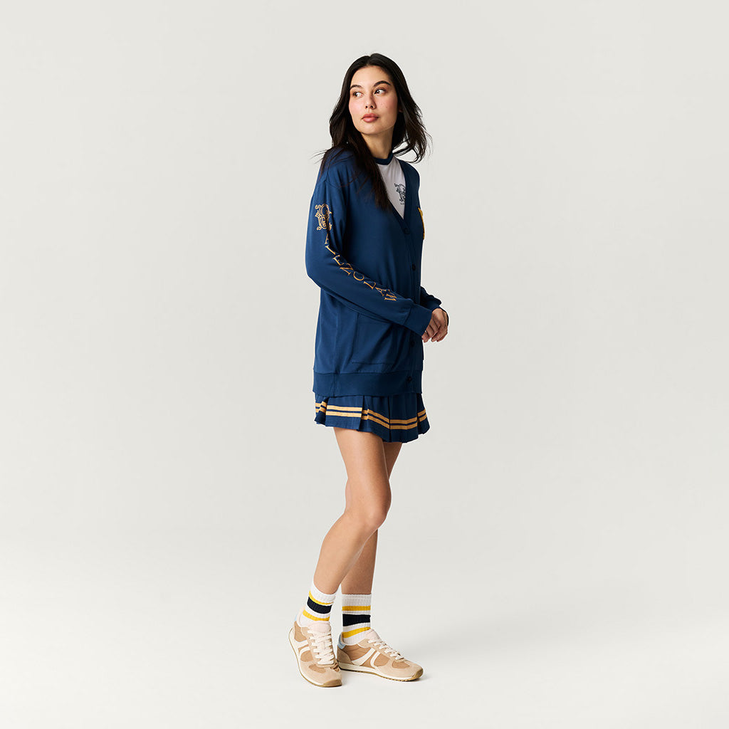 Ravenclaw Varsity League Women's French Terry Varsity Cardigan — Sweater