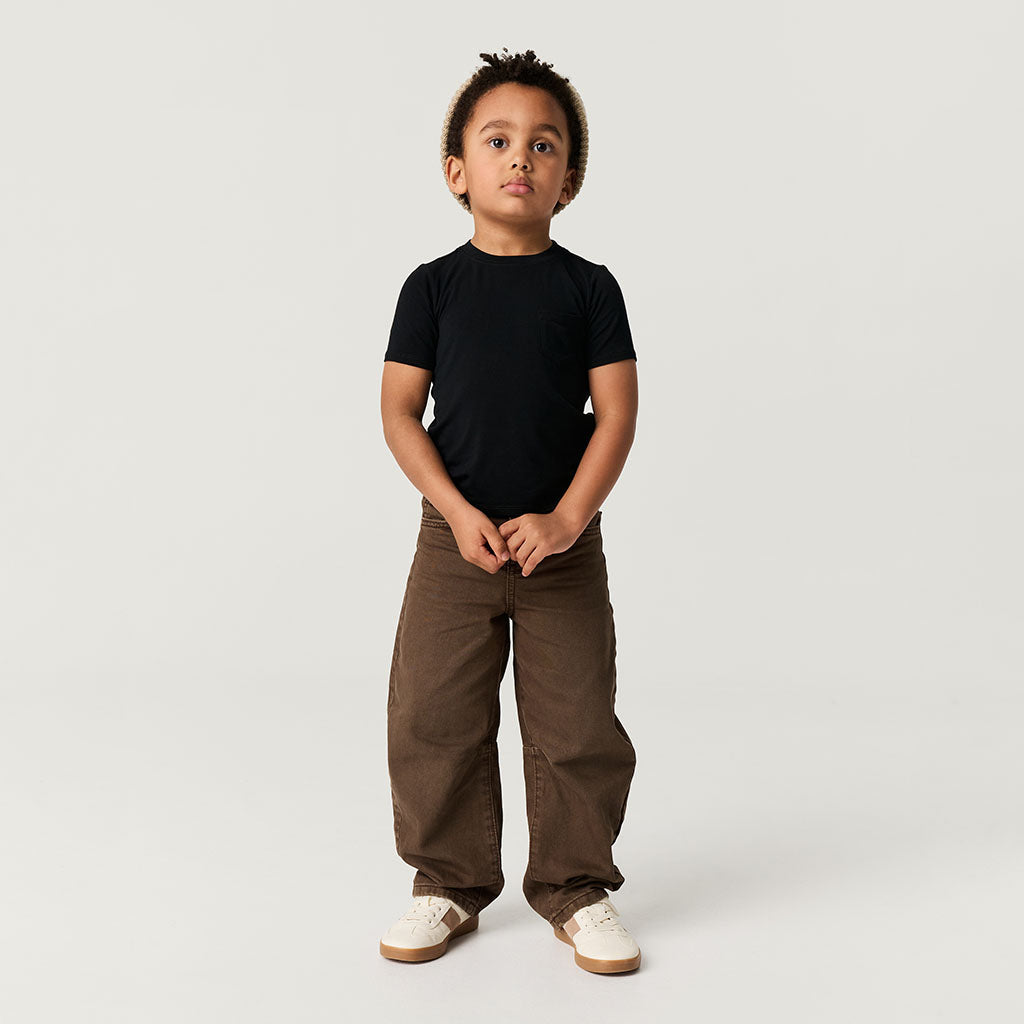 Black Pocket Tee — Tops