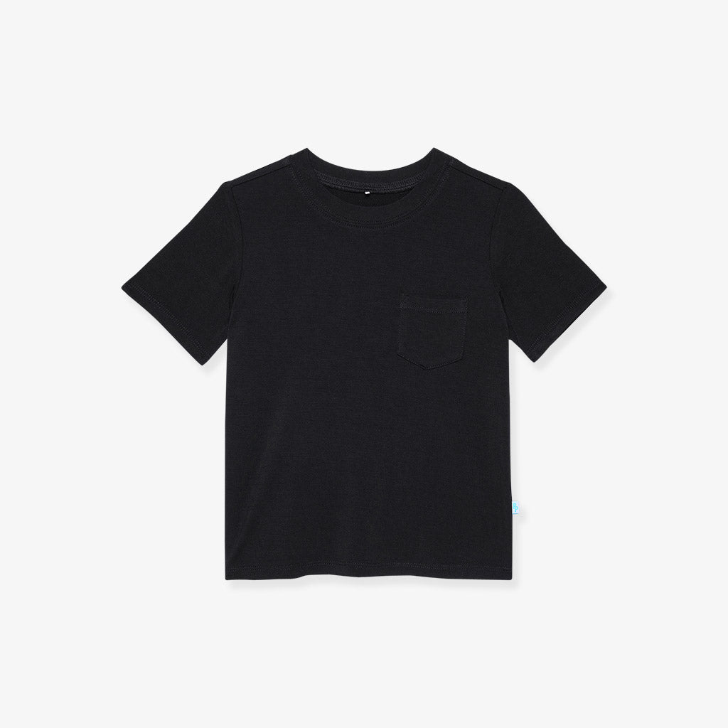 Black Pocket Tee — Tops