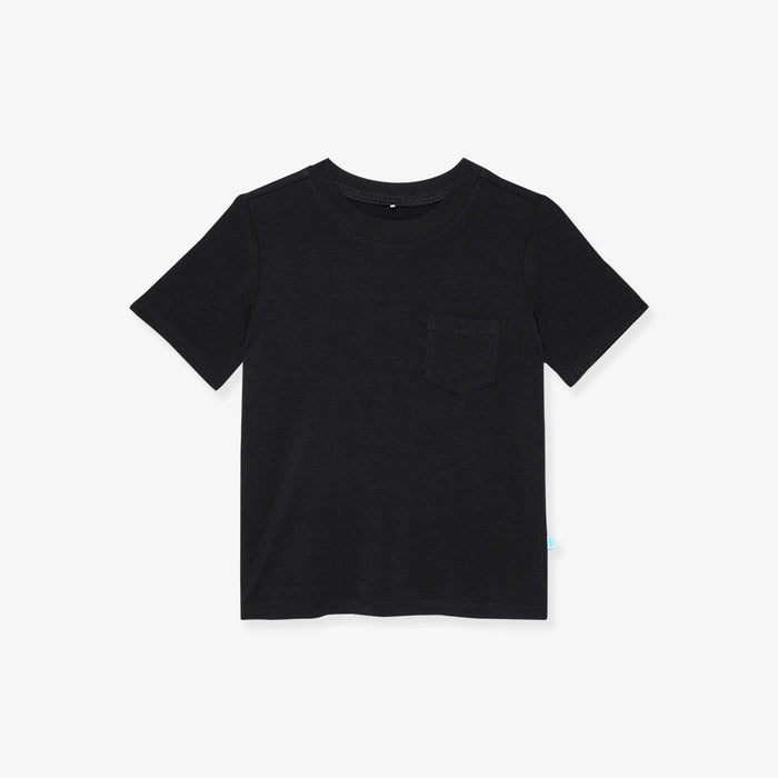 Black Pocket Tee — Tops