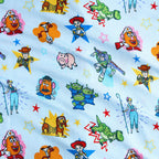 Disney Toy Story Time French Terry Short Overalls