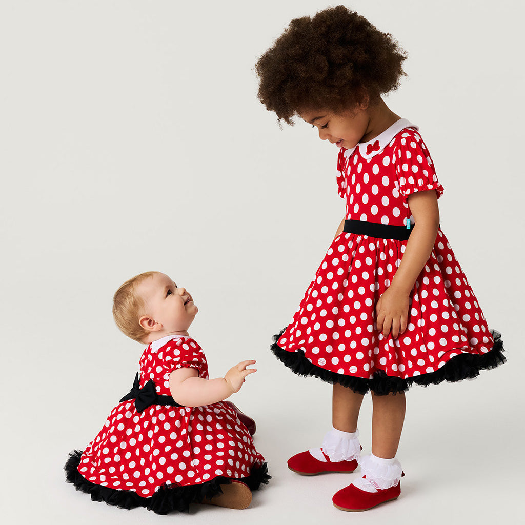 Disney Minnie Mouse Petticoat Bodysuit Dress — Baby