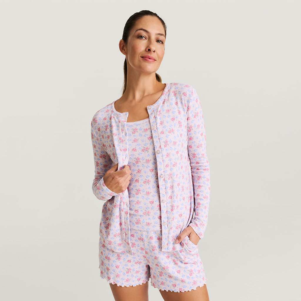 Laney Women's Pointelle Cardigan — Sweater