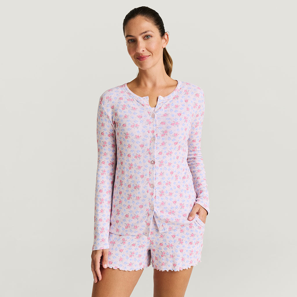 Laney Women's Pointelle Cardigan — Sweater