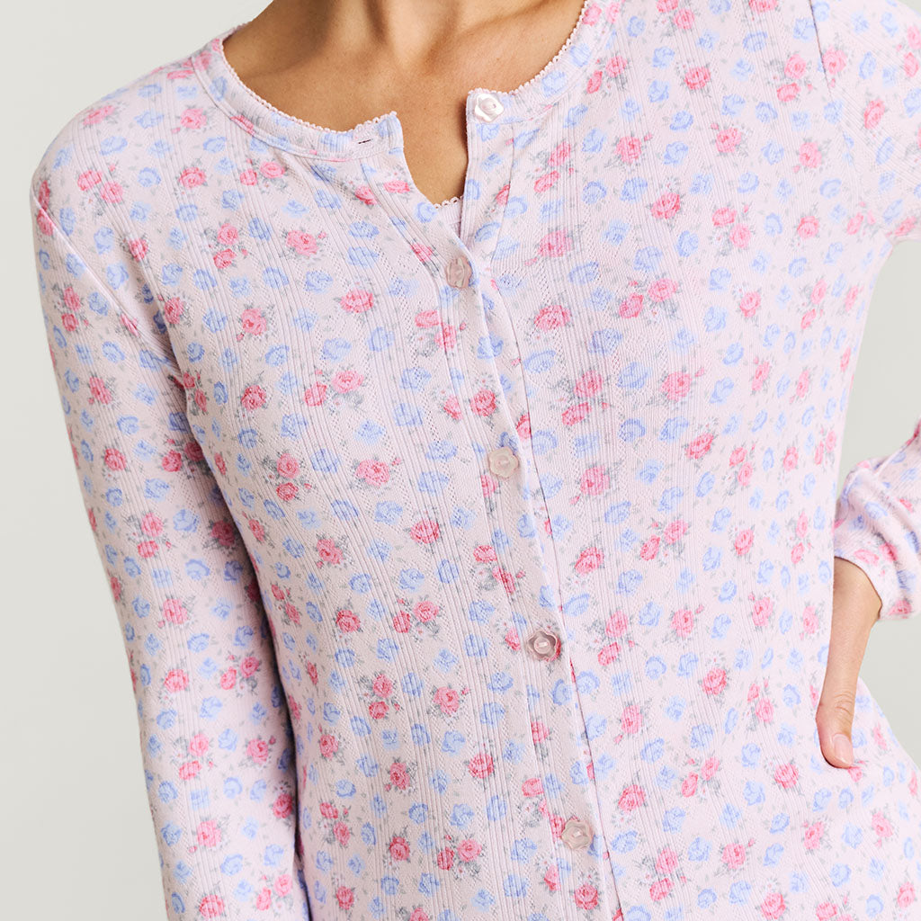 Laney Women's Pointelle Cardigan — Sweater