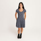 Disney The Haunted Mansion Wallpaper Women's Scoop Short Dress — Dress