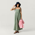 Soft Jade Women's Cotton Crinkle Maxi Dress — Dress
