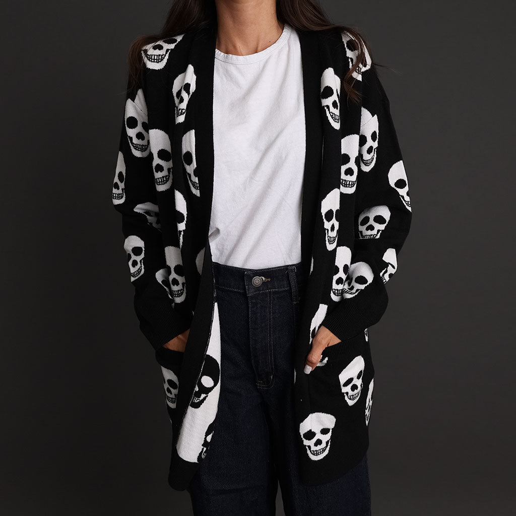 Classic Skelly Women's Jacquard Cardigan — Sweater