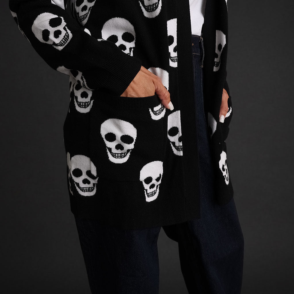 Classic Skelly Women's Jacquard Cardigan — Sweater