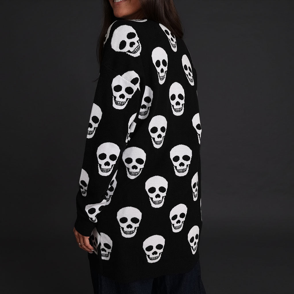 Classic Skelly Women's Jacquard Cardigan — Sweater