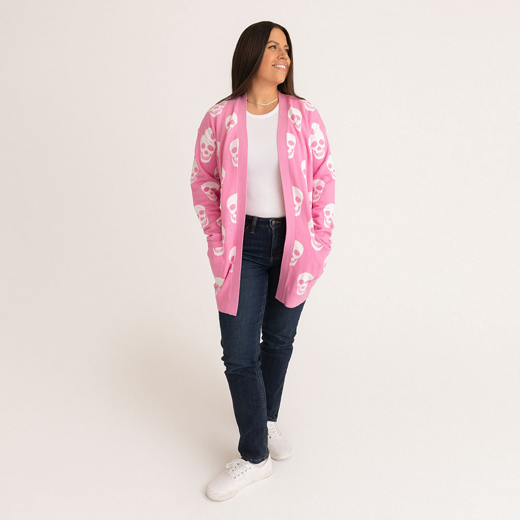 Skelly Women's Jacquard Cardigan — Sweater