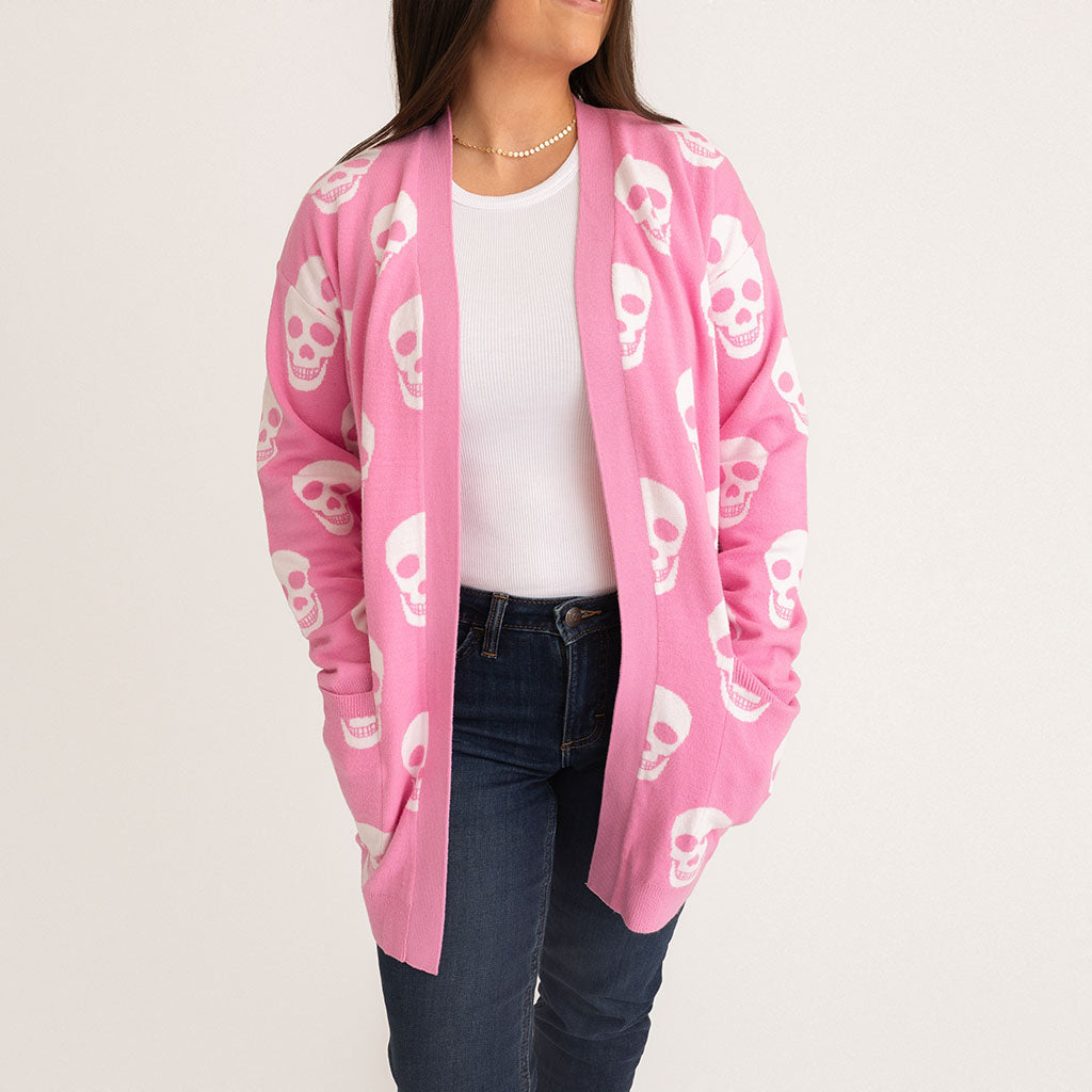 Skelly Women's Jacquard Cardigan — Sweater