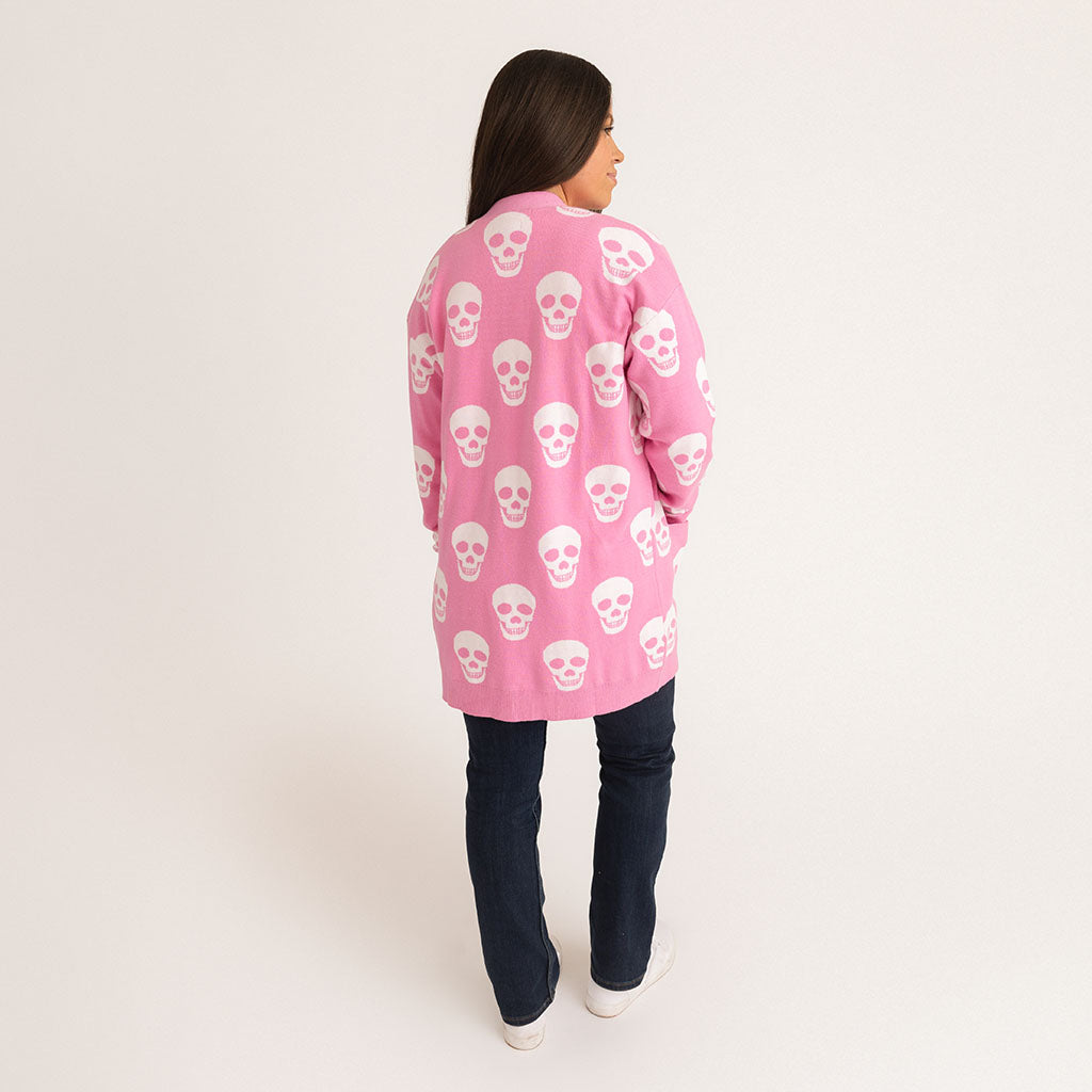Skelly Women's Jacquard Cardigan — Sweater