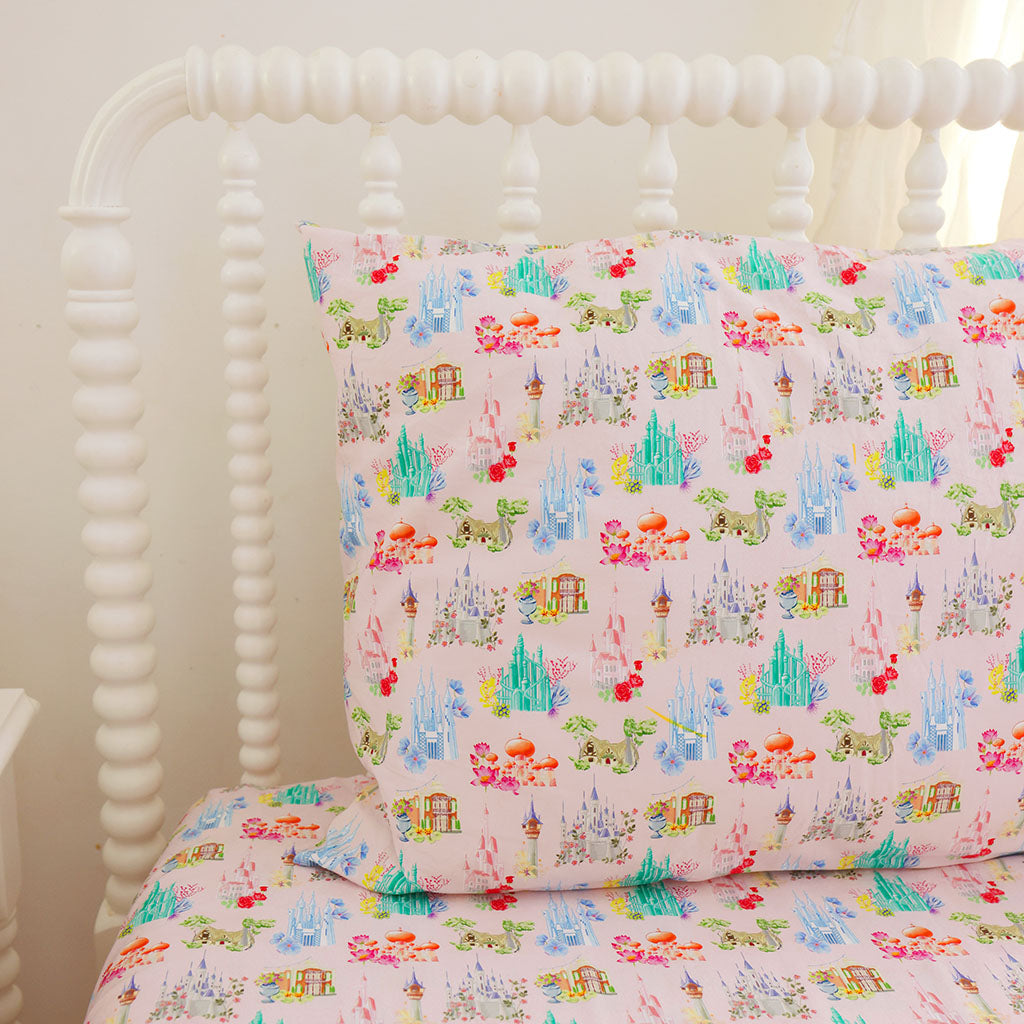 Disney Castles Sheet Pillow Cover Set — Bedding Bath