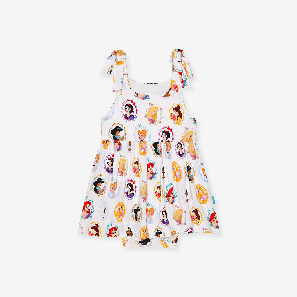 Disney Princess Portraits Bow Babydoll Bodysuit Dress — Baby