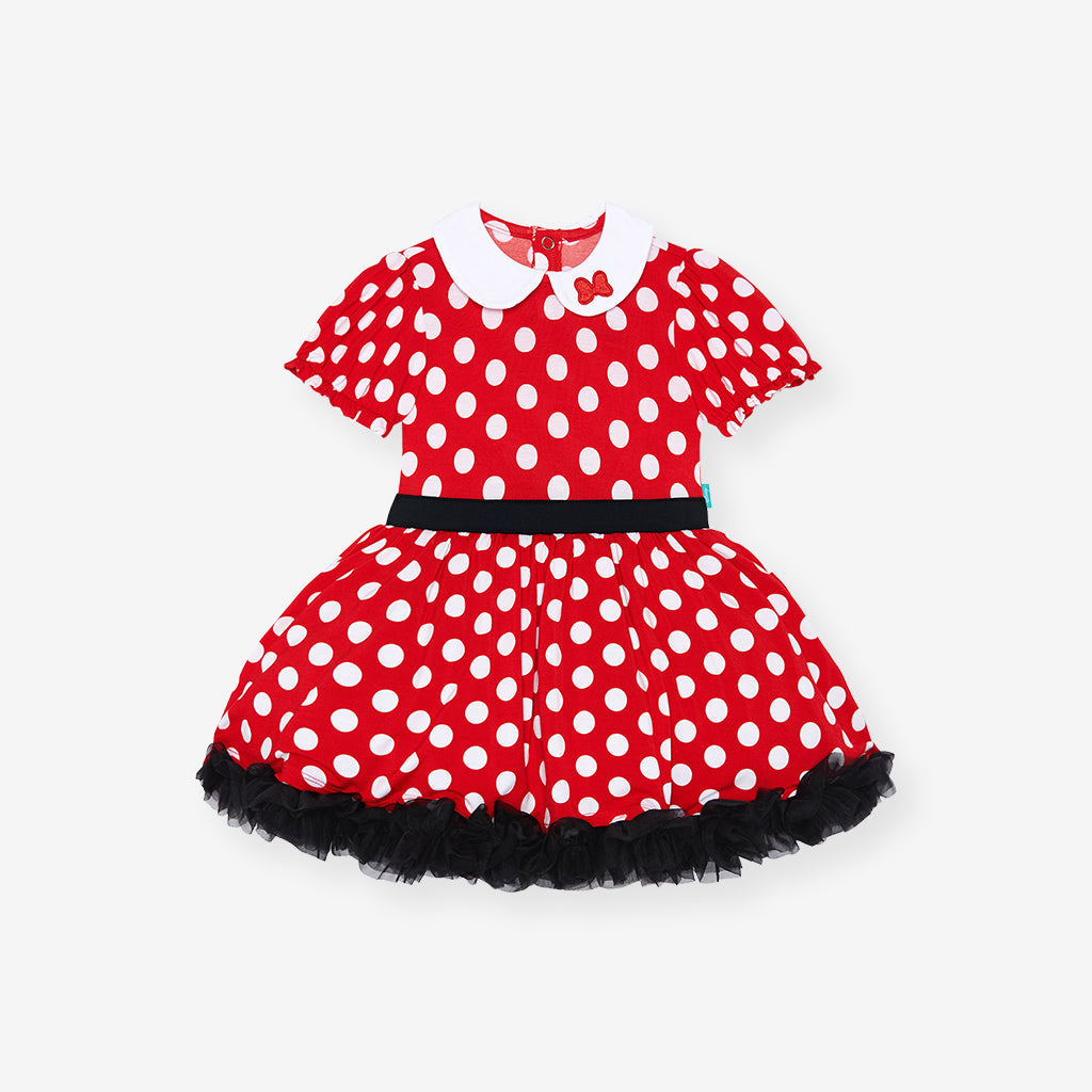 Disney Minnie Mouse Petticoat Bodysuit Dress — Baby