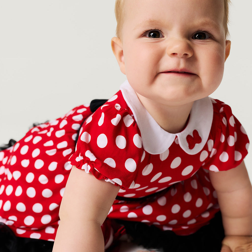 Disney Minnie Mouse Petticoat Bodysuit Dress — Baby