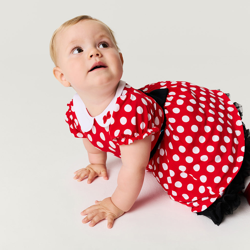 Disney Minnie Mouse Petticoat Bodysuit Dress — Baby