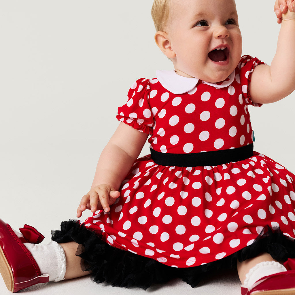 Disney Minnie Mouse Petticoat Bodysuit Dress — Baby