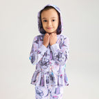 Disney Villains French Terry Ruffled Zippered Hoodie — Sweaters Jackets