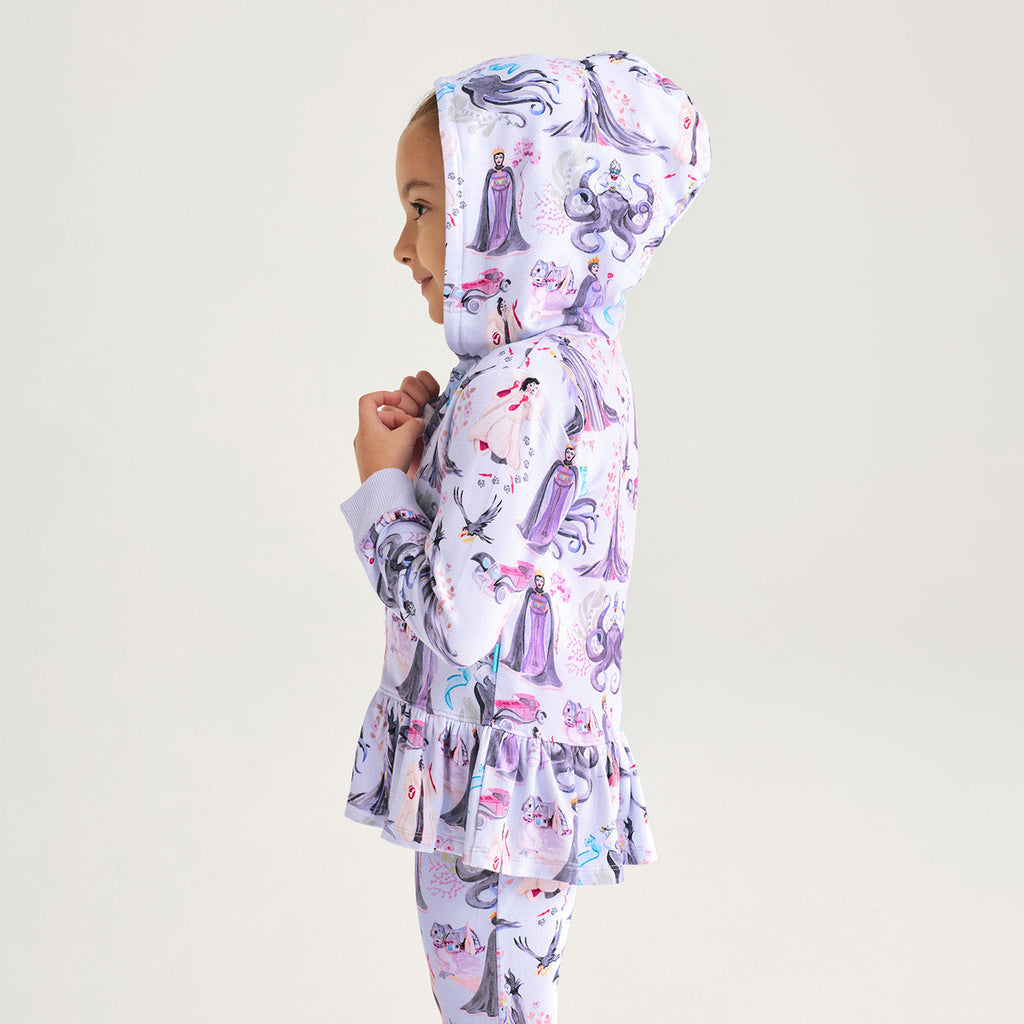Disney Villains French Terry Ruffled Zippered Hoodie — Sweaters Jackets