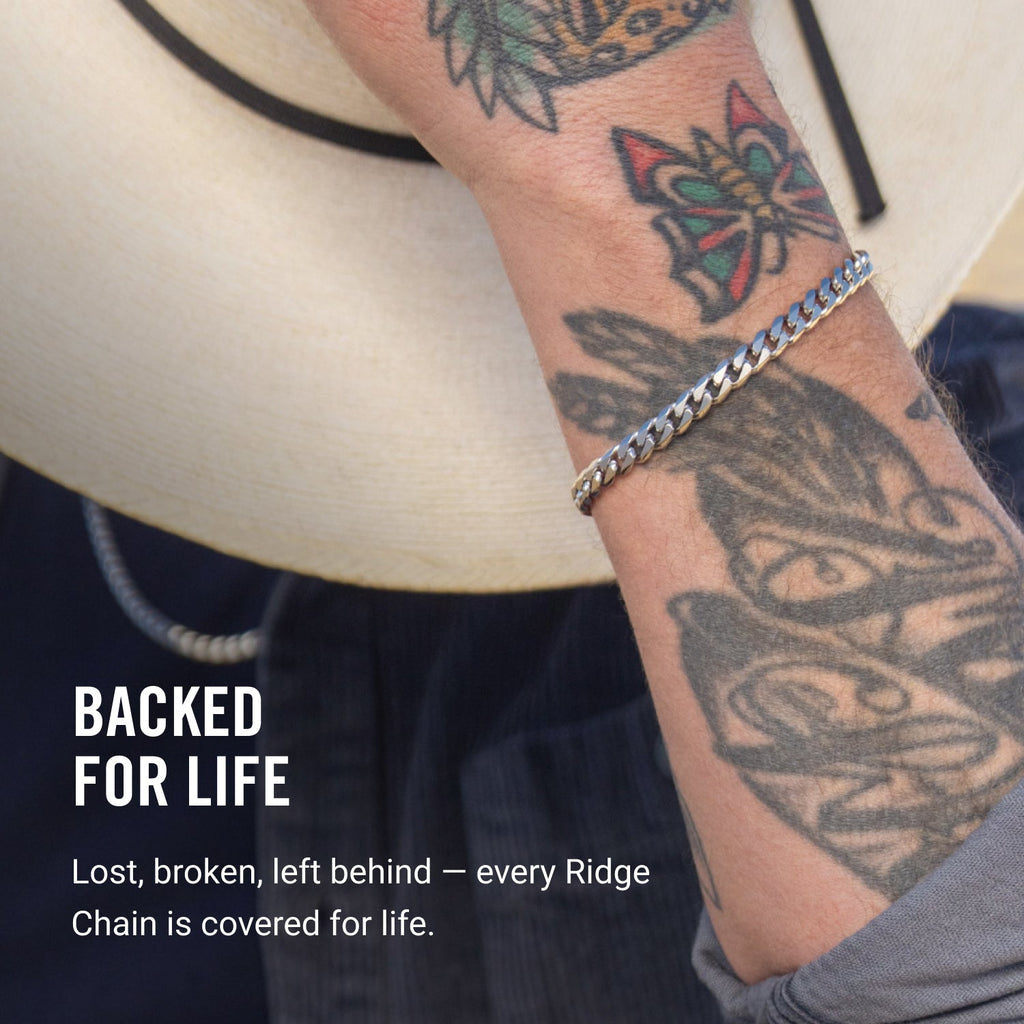 Curb Chain Kit - Platinum - Large — Necklace
