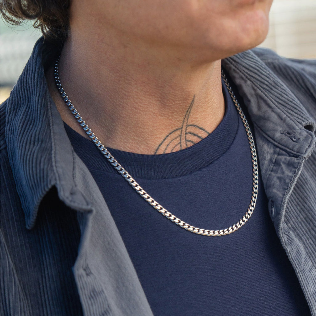 Curb Chain Kit - Platinum - Large — Necklace