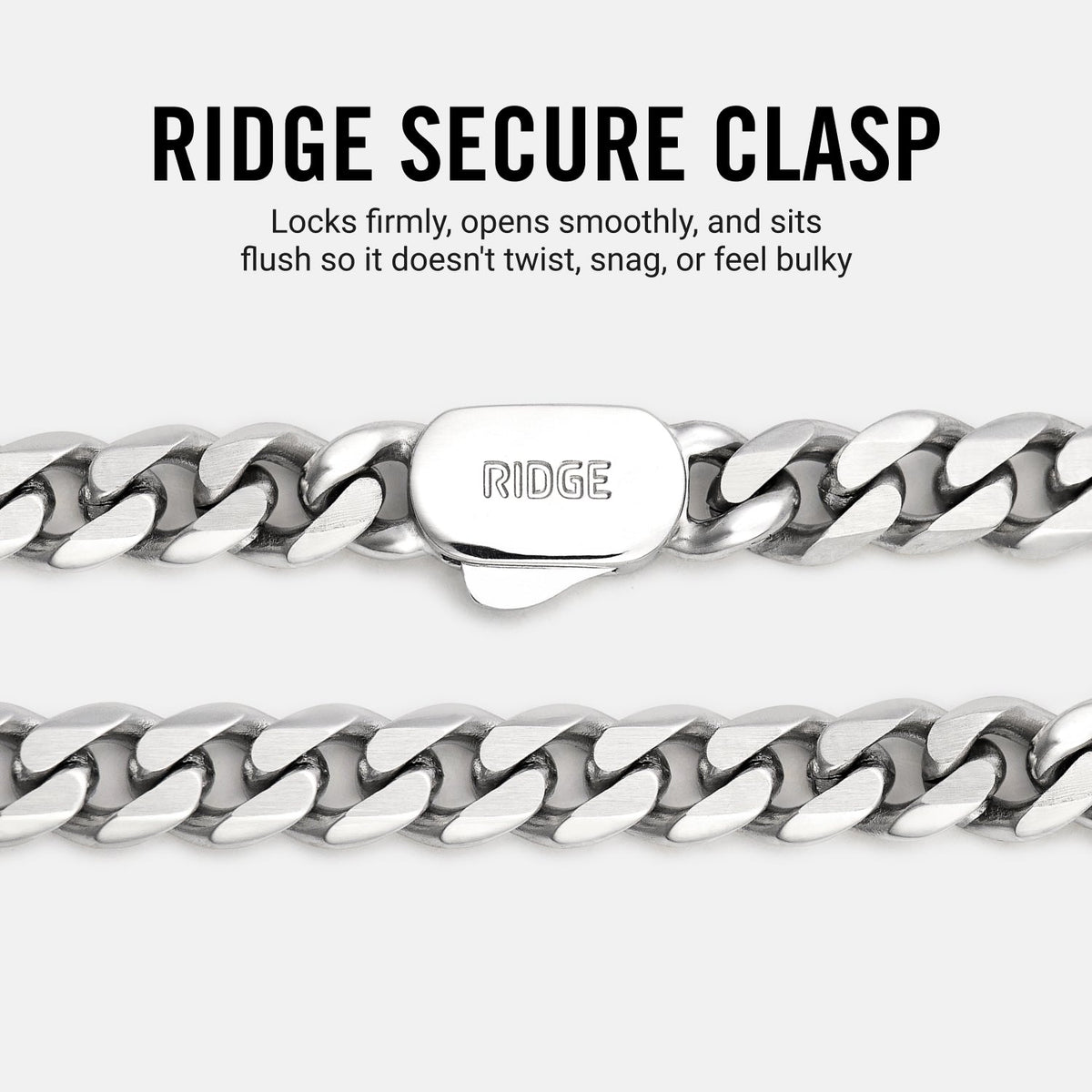 Curb Chain Kit - Platinum - Large — Necklace