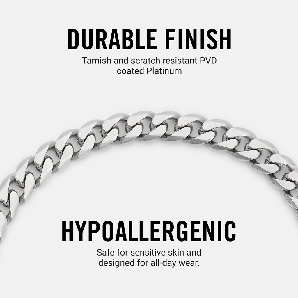 Curb Chain Kit - Platinum - Large — Necklace