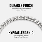 Curb Chain Kit - Platinum - Large — Necklace