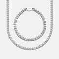 Curb Chain Kit - Platinum - Large — Necklace