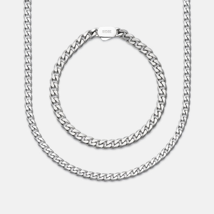 Curb Chain Kit - Platinum - Large — Necklace