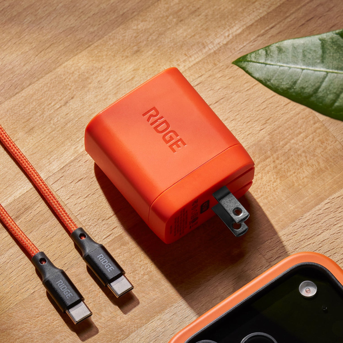 Women's Wall Charger Set - 45W - Basecamp Orange