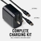 Women's Wall Charger Set - 45W - Matte Black