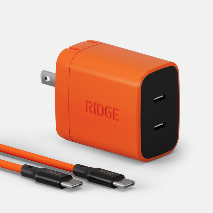 Women's Wall Charger Set - 45W - Basecamp Orange