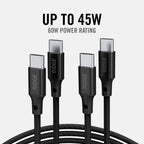 Women's Wall Charger Set - 45W - Matte Black