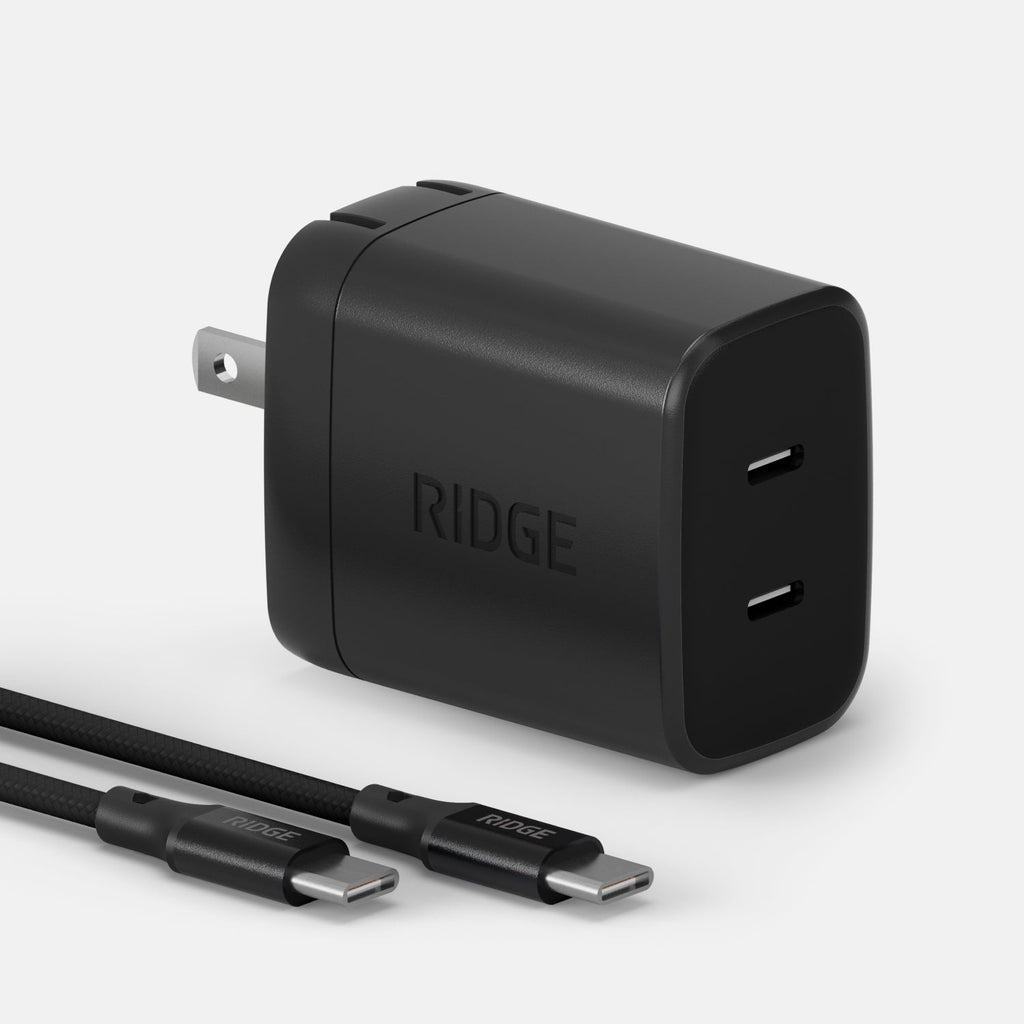 Women's Wall Charger Set - 45W - Matte Black