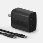 Women's Wall Charger Set - 45W - Matte Black