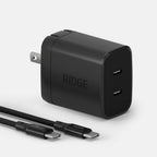 Women's Wall Charger Set - 45W - Matte Black