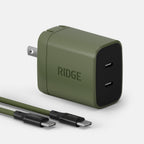 Women's Wall Charger Set - 45W - Matte Olive