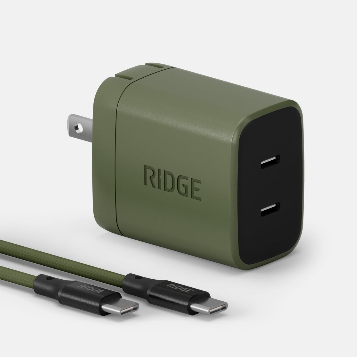 Women's Wall Charger Set - 45W - Matte Olive