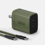 Women's Wall Charger Set - 45W - Matte Olive