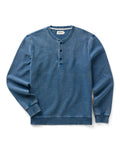 Men's The Sunset Henley in Washed Indigo Terry — Shirt